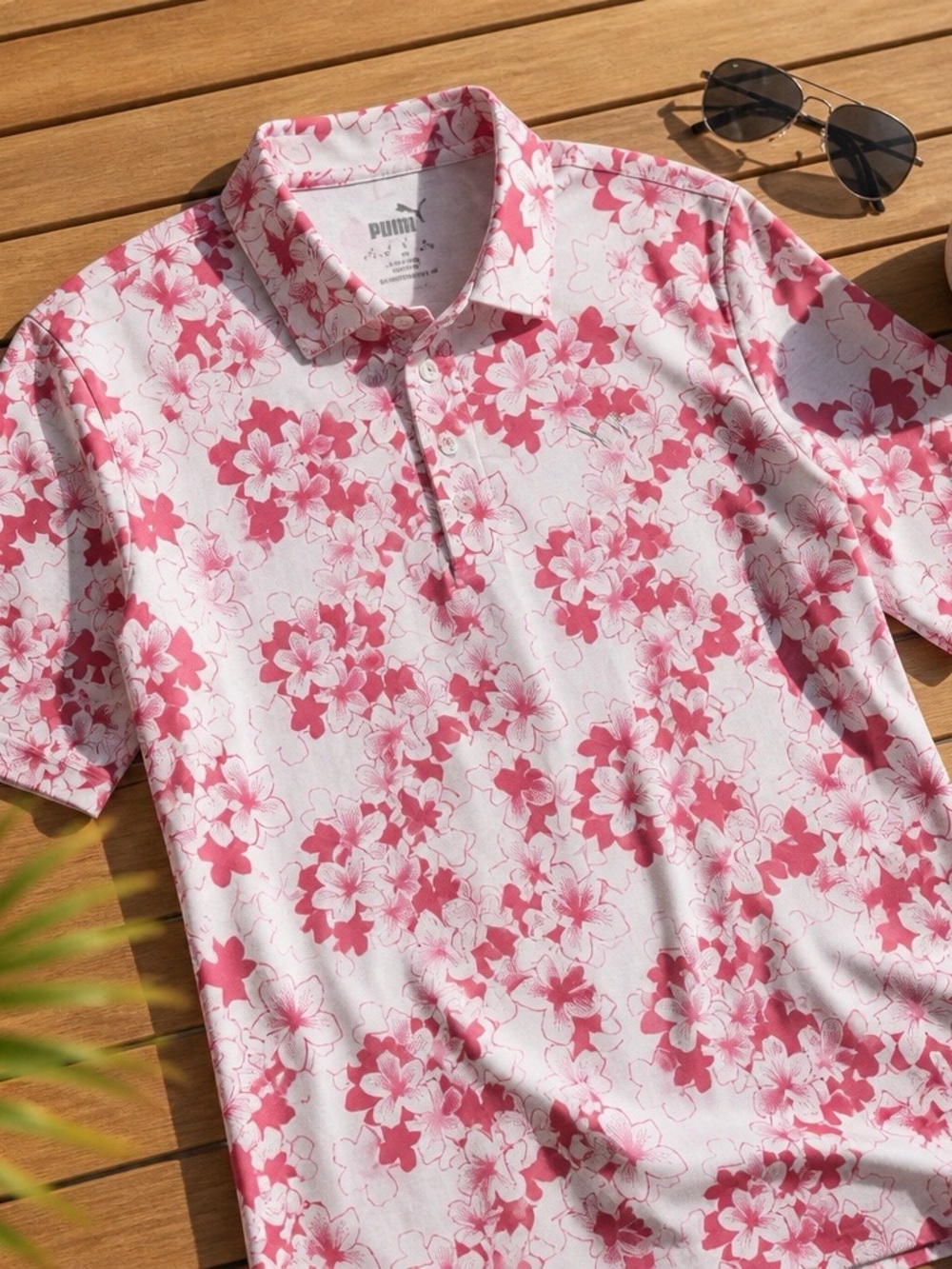 Puma Men's Floral Performance Polo Shirt
Golf  Size Large